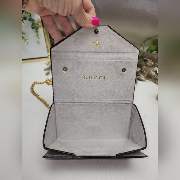 Authentic Gucci Sunglass Case Upcycled Crossbody Pouch - Picture 14 of 16